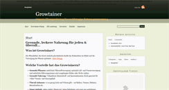 Desktop Screenshot of growtainer.de